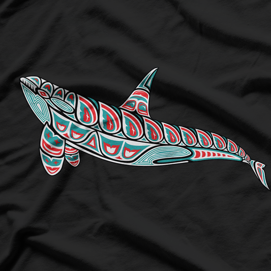 Pacific Northwest Orca Whale Native American Haida Tribal T-Shirt