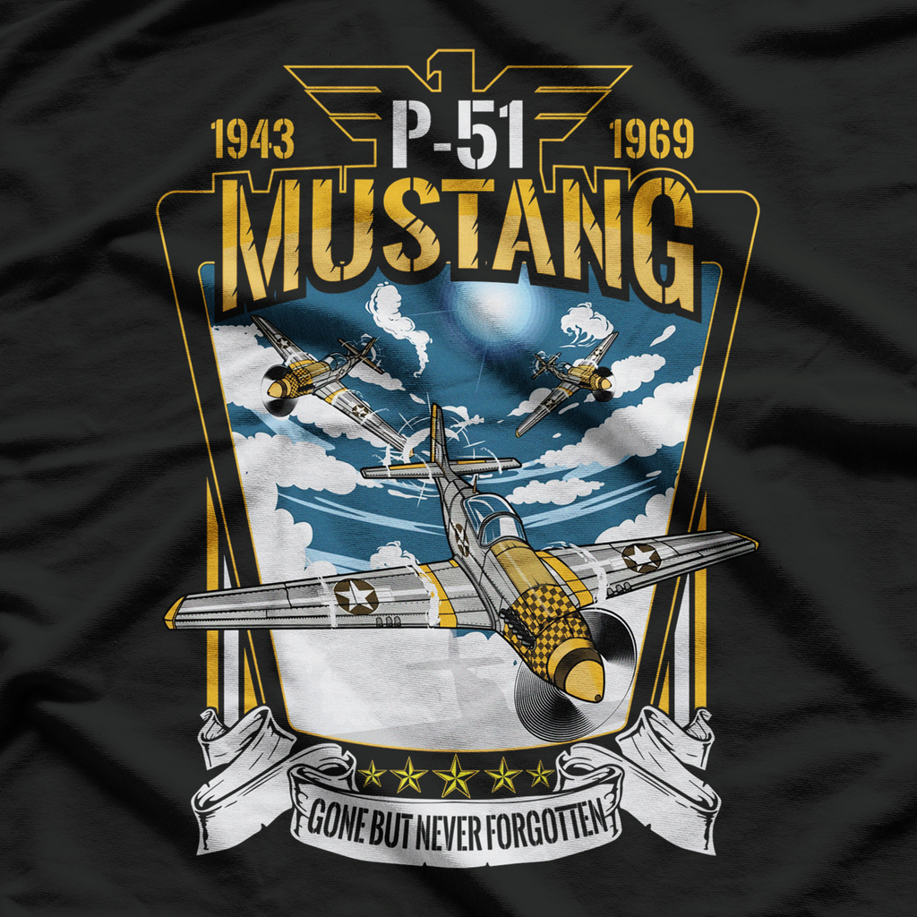 P-51 Mustang Fighter Airplane T-Shirt