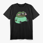 Pepe the Frog Meme – Cute Blush Face Graphic T-Shirt