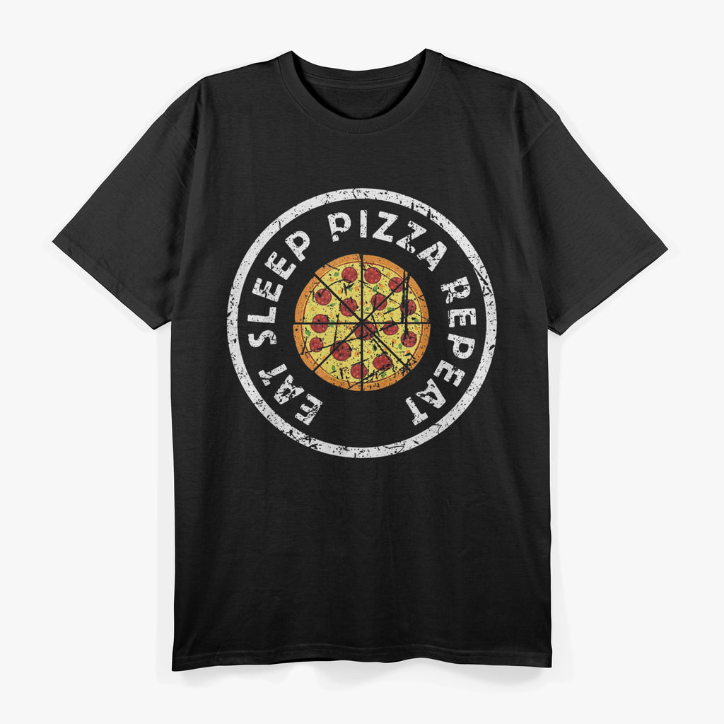 Funny Pizza Lover Eat Sleep Pizza Repeat Get A Slice Foodie T-Shirt