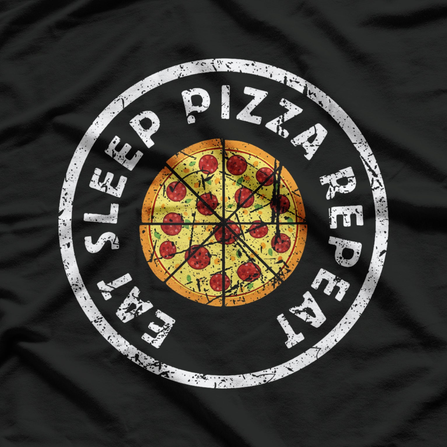 Funny Pizza Lover Eat Sleep Pizza Repeat Get A Slice Foodie T-Shirt