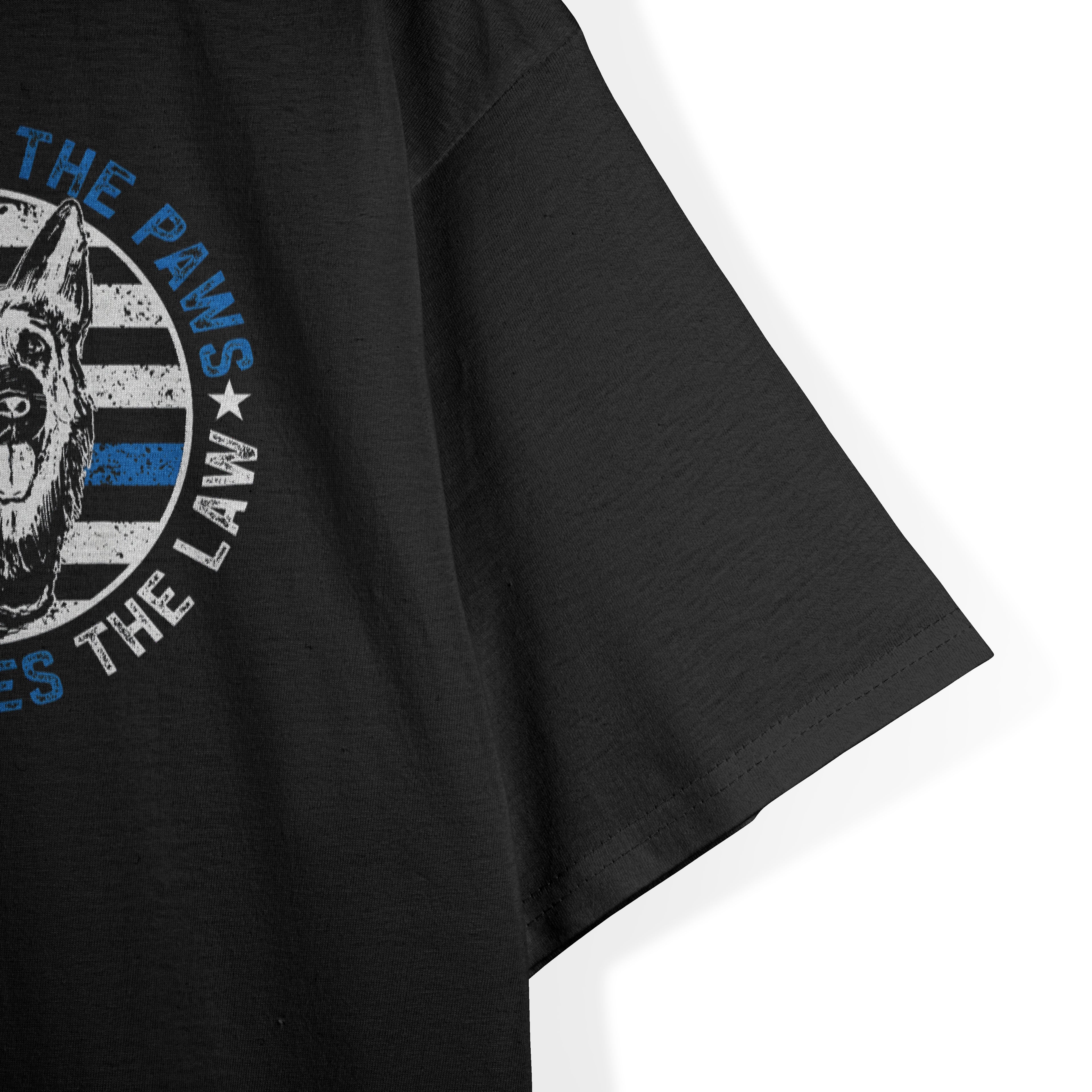 Police Dog Funny Supporting The Paws K9 Police Officer T-Shirt