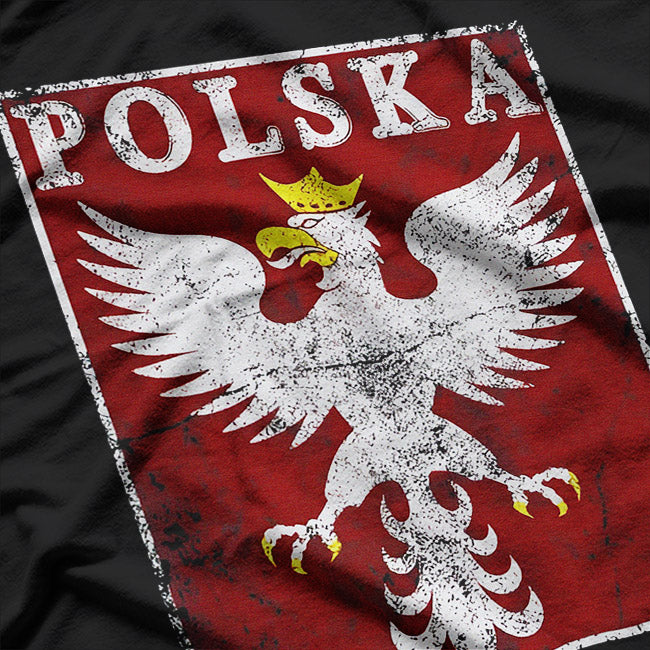 Polska Eagle – Classic Polish Crest Heritage Graphic T-Shirt