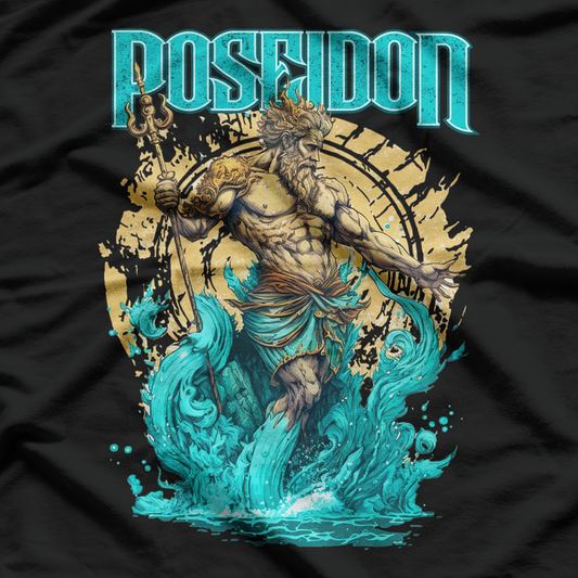 Poseidon God Of Sea Ancient Greek Mythology Greece T-Shirt