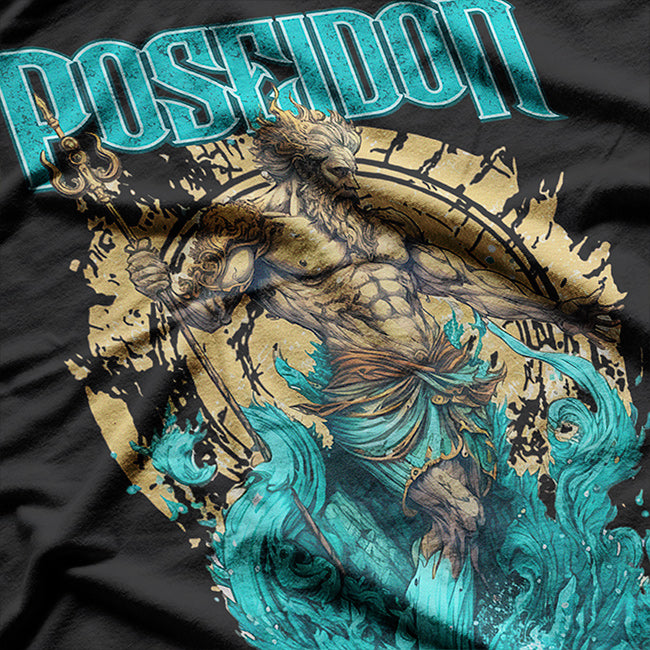 Poseidon God Of Sea Ancient Greek Mythology Greece T-Shirt