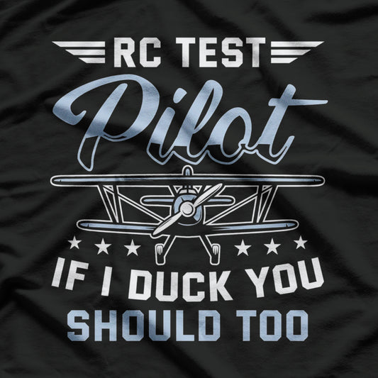 RC Test Pilot Model Airplane Pilot Model Flight RC Airplane T-Shirt