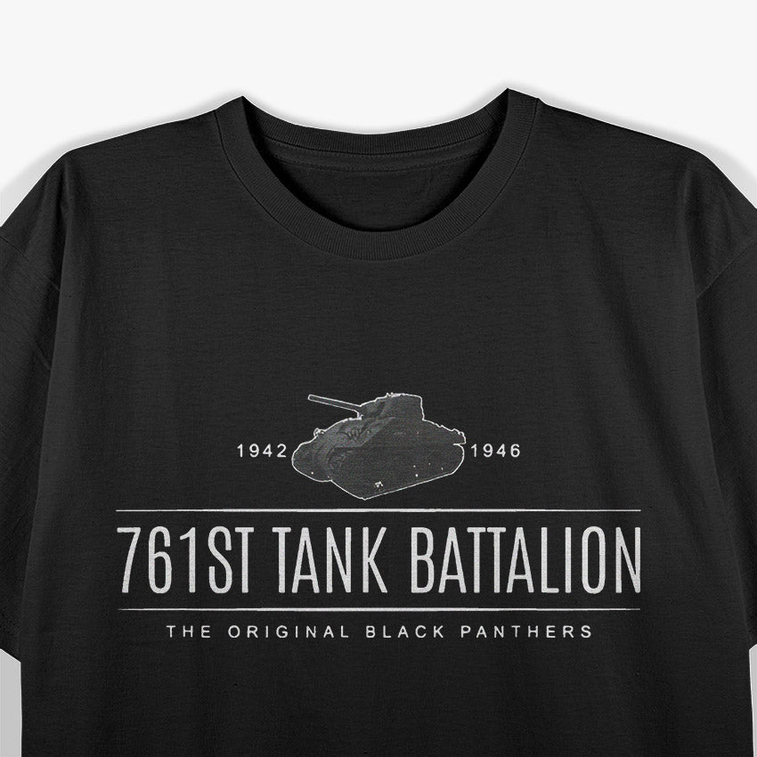 Historic 761st Tank Battalion WWII Retro Army Graphic T-Shirt