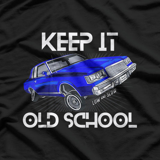 Keep It Old School – Lowrider Retro Car Graphic T-Shirt