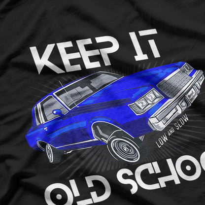 Keep It Old School – Lowrider Retro Car Graphic T-Shirt