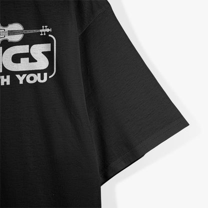 Violin Player Humor – Retro Music Graphic T-Shirt