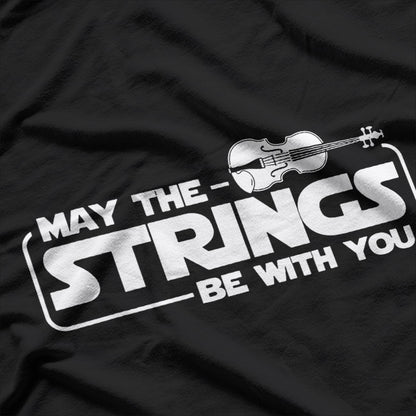 Violin Player Humor – Retro Music Graphic T-Shirt