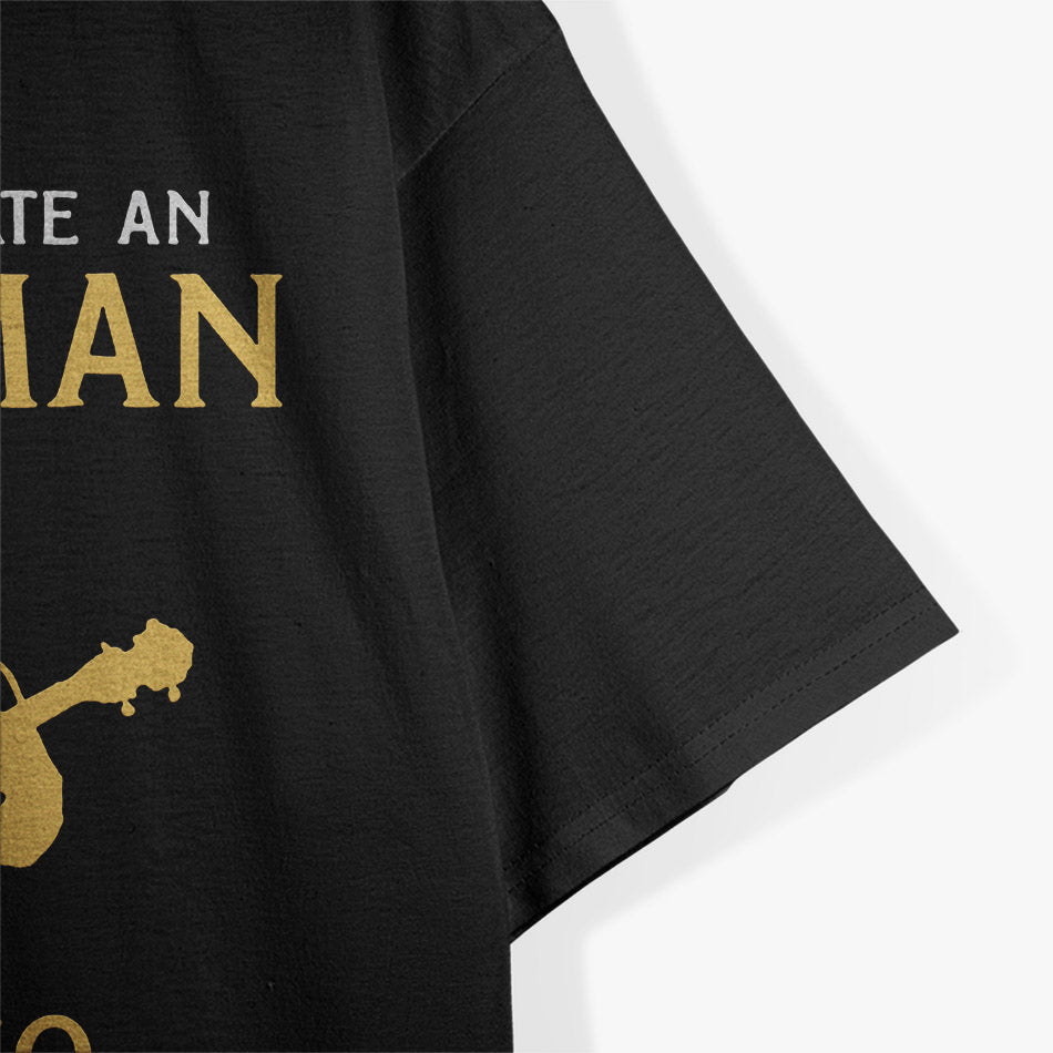 Old Man With a Banjo – Funny Musician Graphic T-Shirt