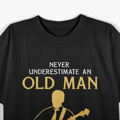 Old Man With a Banjo – Funny Musician Graphic T-Shirt