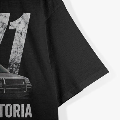 Classic Police Cruiser P71 – Car Lover Graphic T-Shirt