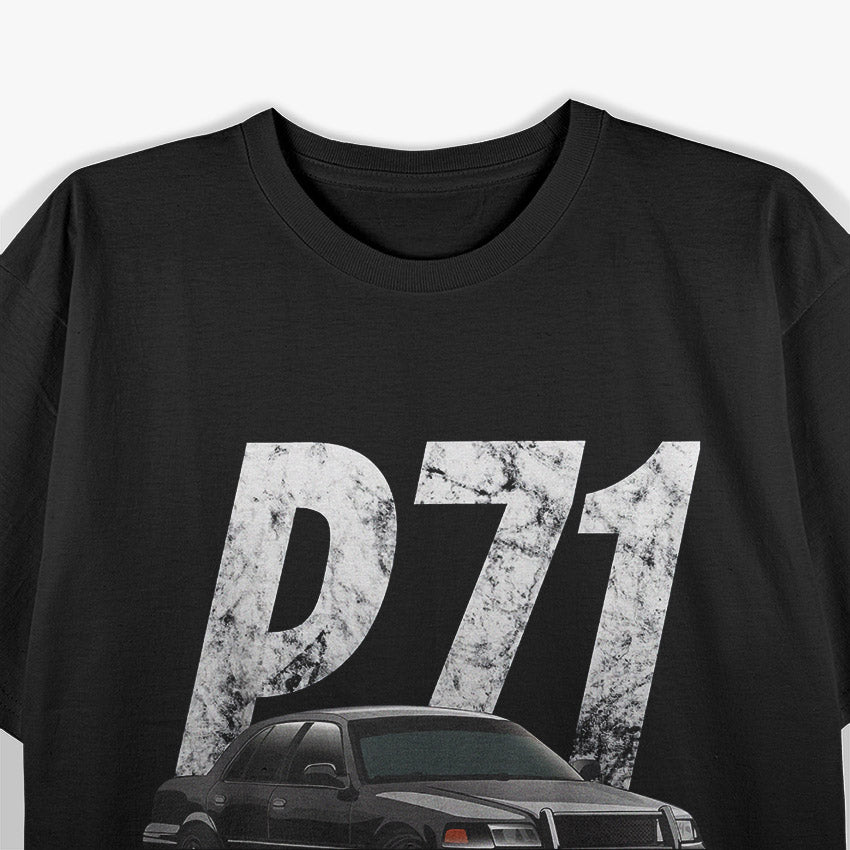 Classic Police Cruiser P71 – Car Lover Graphic T-Shirt
