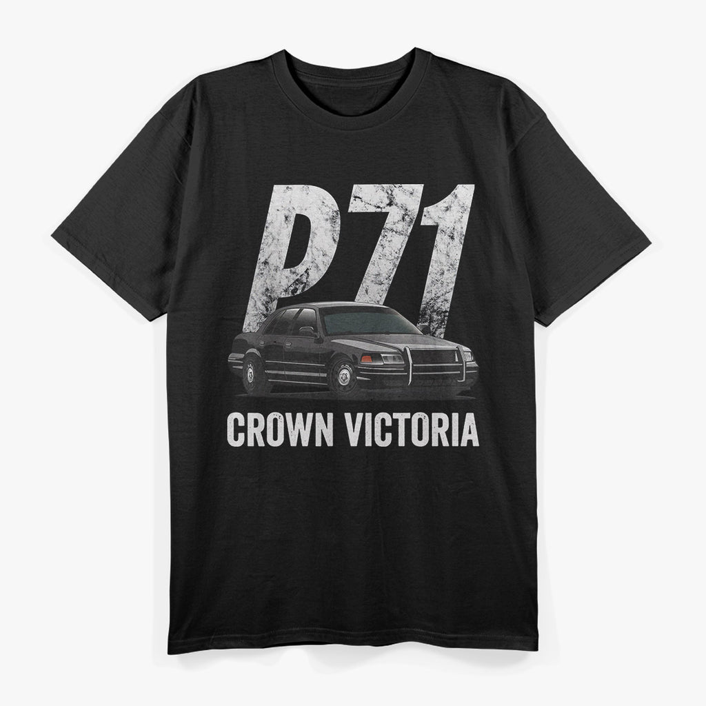 Classic Police Cruiser P71 – Car Lover Graphic T-Shirt