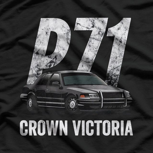 Classic Police Cruiser P71 – Car Lover Graphic T-Shirt