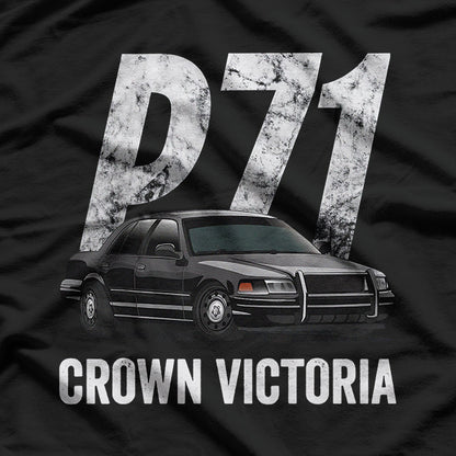 Classic Police Cruiser P71 – Car Lover Graphic T-Shirt