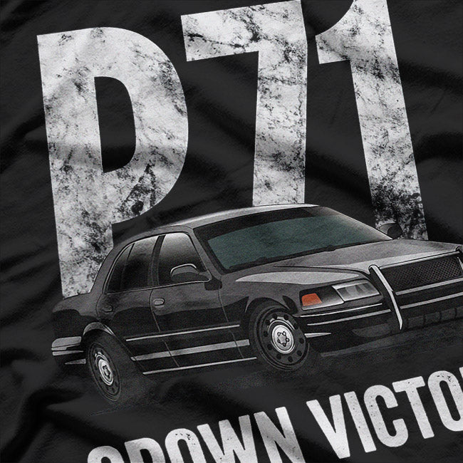 Classic Police Cruiser P71 – Car Lover Graphic T-Shirt