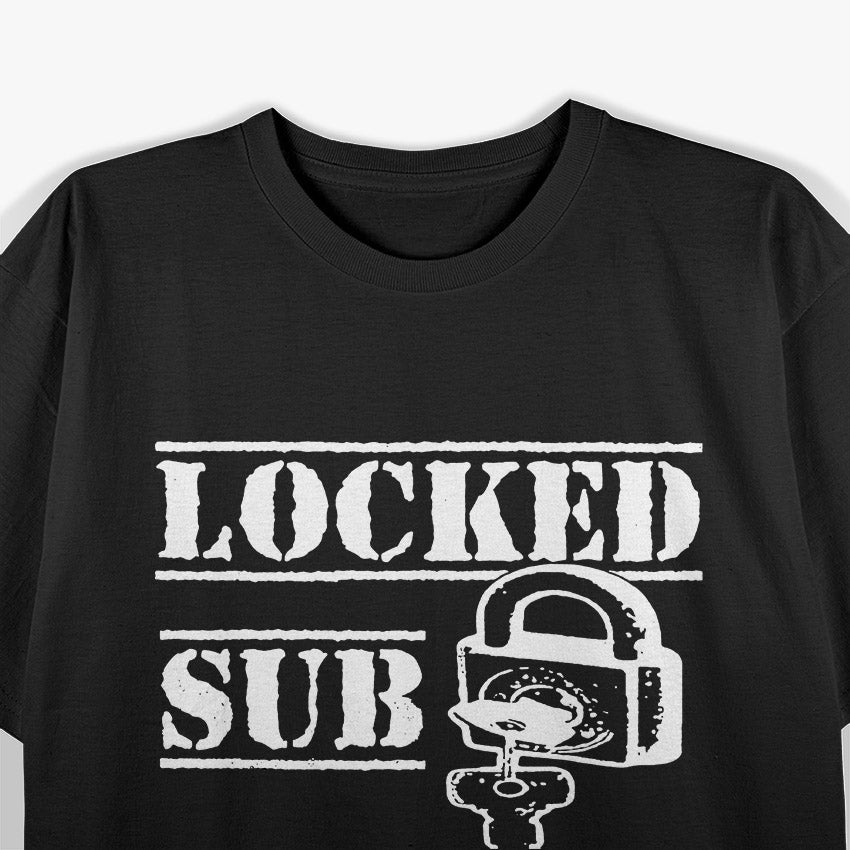 Locked & Obedient – Sub Lifestyle Chastity Lock Symbol T-Shirt