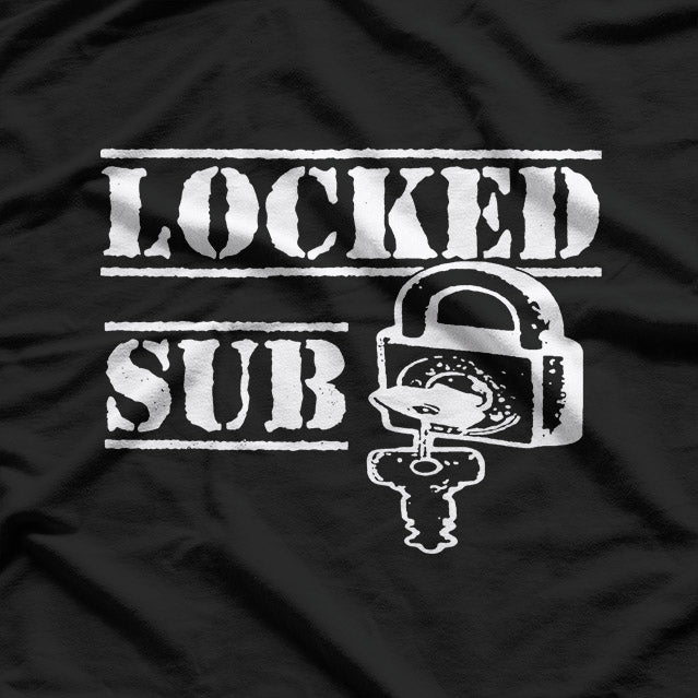 Locked & Obedient – Sub Lifestyle Chastity Lock Symbol T-Shirt