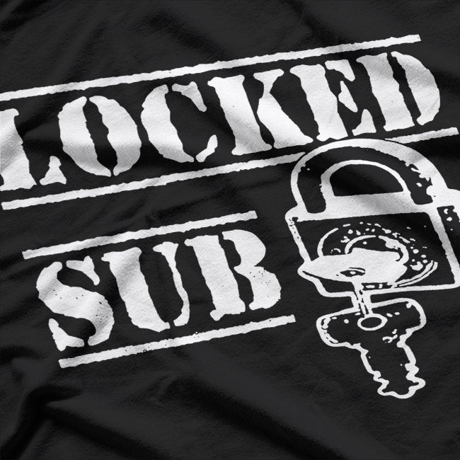 Locked & Obedient – Sub Lifestyle Chastity Lock Symbol T-Shirt
