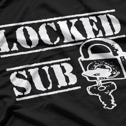 Locked & Obedient – Sub Lifestyle Chastity Lock Symbol T-Shirt