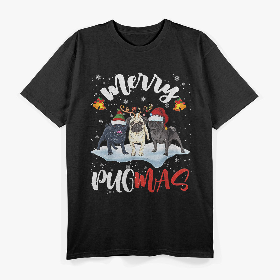 Merry Pugmas – Funny Santa Dog Christmas Holiday T-Shirt
