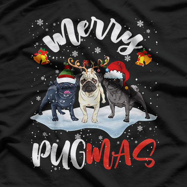 Merry Pugmas – Funny Santa Dog Christmas Holiday T-Shirt