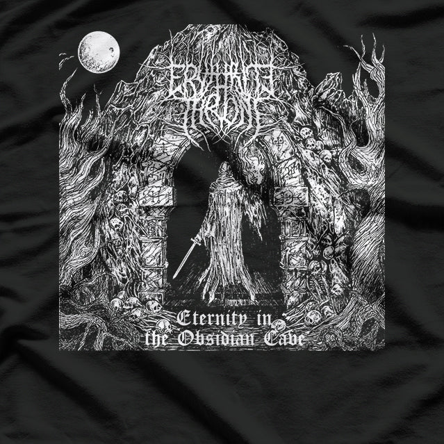 Dark Fantasy Metal Inspired Graphic – Erythrite Throne Art T-Shirt