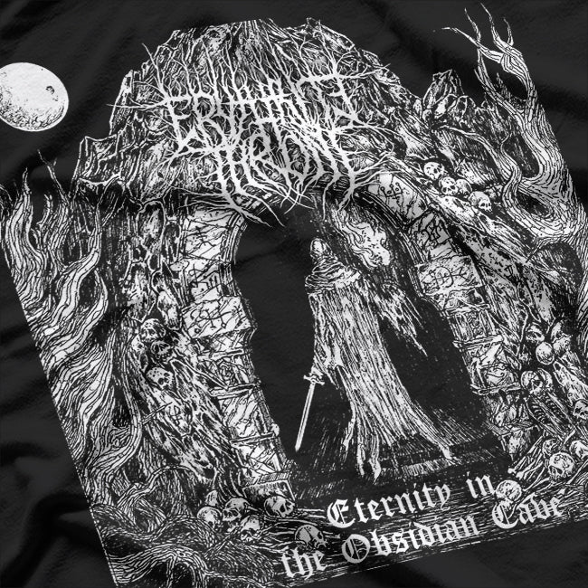 Dark Fantasy Metal Inspired Graphic – Erythrite Throne Art T-Shirt