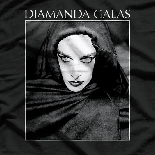 Avant-Garde Portrait Graphic – Diamanda Galás Inspired Retro Art T-Shirt