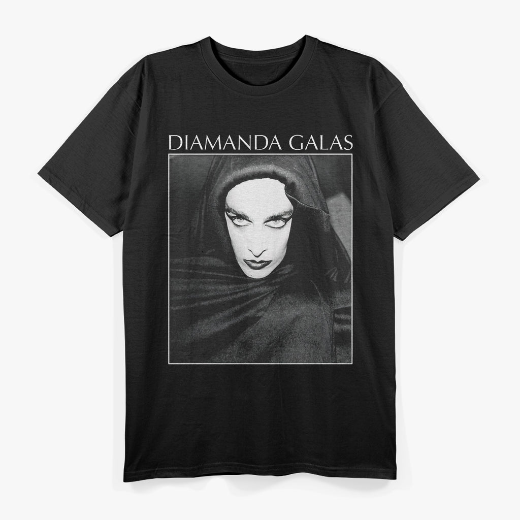 Avant-Garde Portrait Graphic – Diamanda Galás Inspired Retro Art T-Shirt