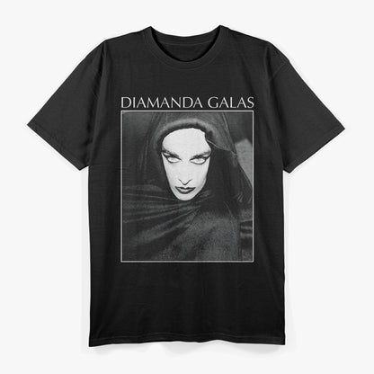 Avant-Garde Portrait Graphic – Diamanda Galás Inspired Retro Art T-Shirt