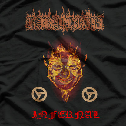 Finnish Black Doom Inspired – Barathrum Infernal Retro Graphic T-Shirt