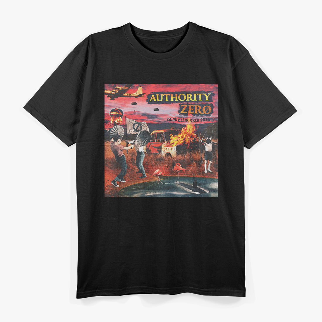 Ollie Ollie Oxen Free Inspired – Authority Zero Graphic Design T-Shirt