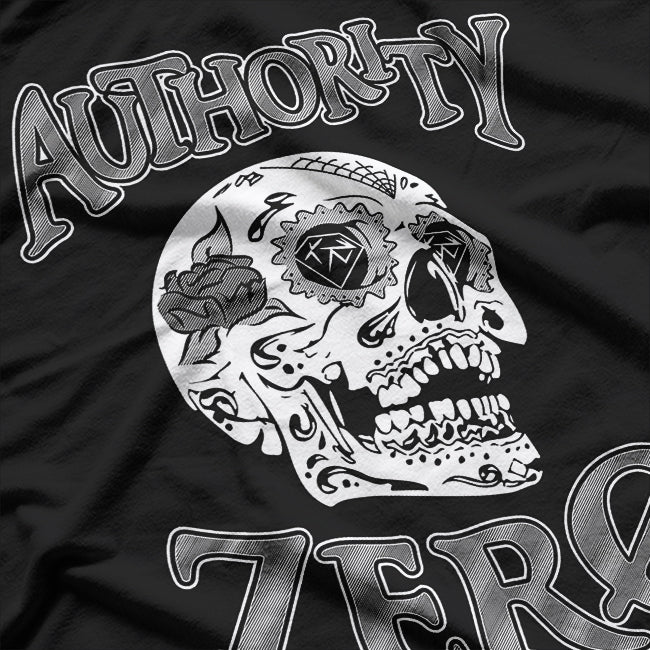 Skull Graphic Music – Authority Zero Inspired Rock Retro Design T-Shirt