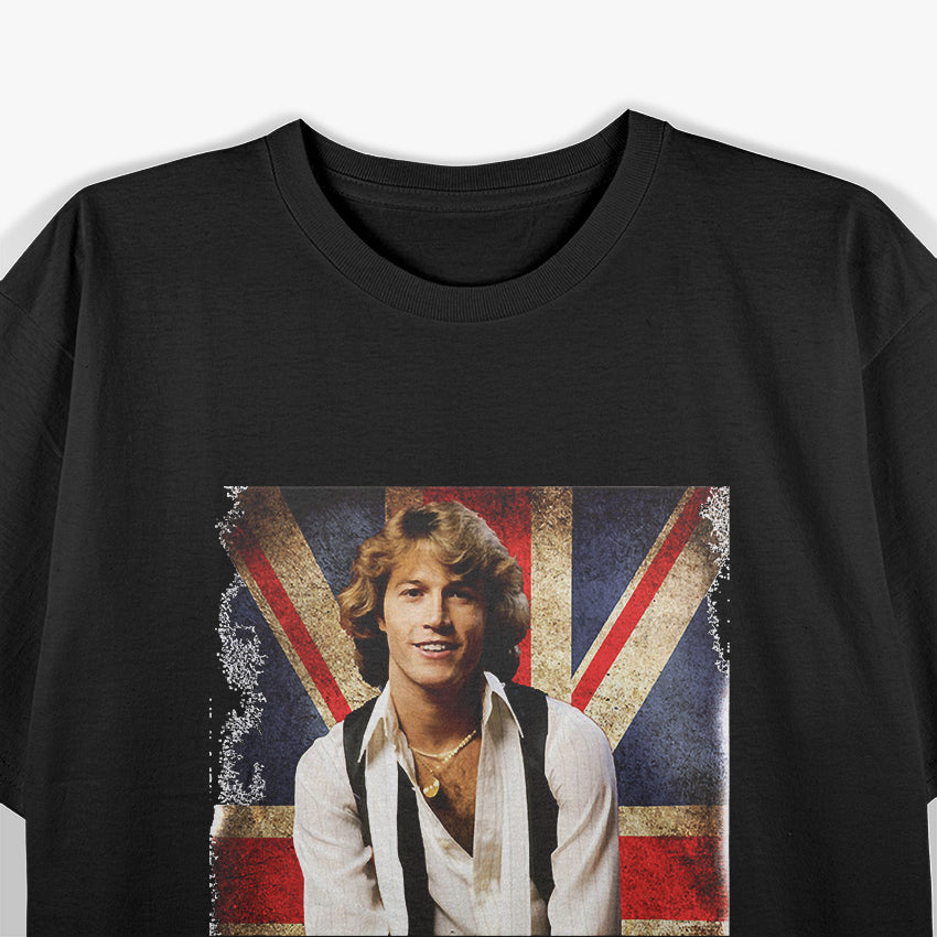 Vintage Pop Icon Lovers – Andy Gibb Aesthetic Graphic Artwork RZ T-Shirt
