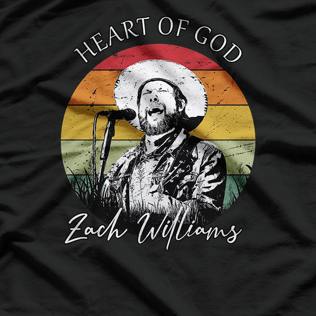 Heart of God Album – Zach Williams Retro Graphic Design RZ T-Shirt