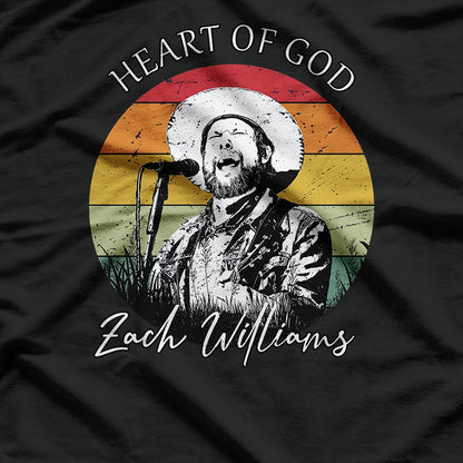 Heart of God Album – Zach Williams Retro Graphic Design RZ T-Shirt