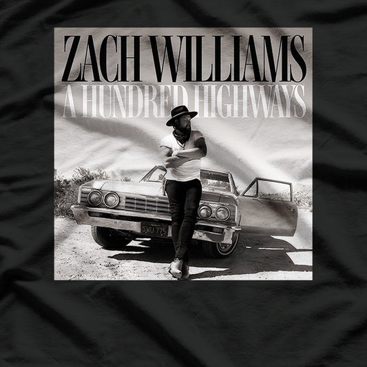 Zach Williams – A Hundred Highways Retro Album RZ T-Shirt