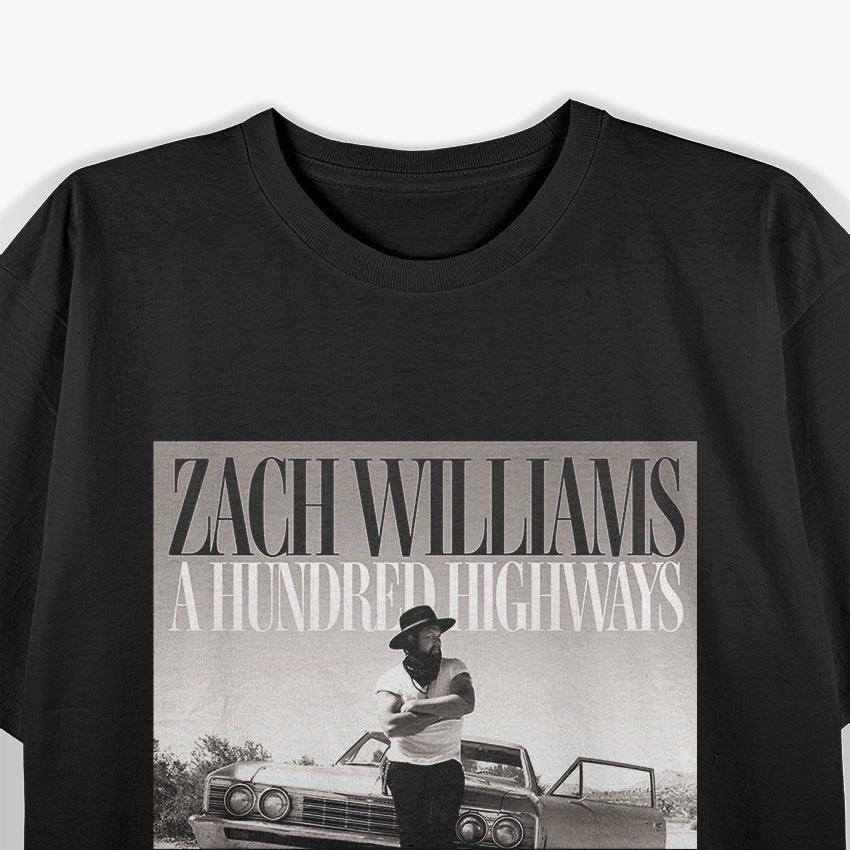 Zach Williams – A Hundred Highways Retro Album RZ T-Shirt