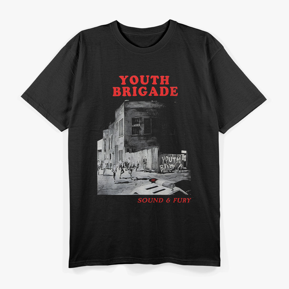 Youth Brigade – Sound & Fury Retro Punk Music Graphic RZ T-Shirt