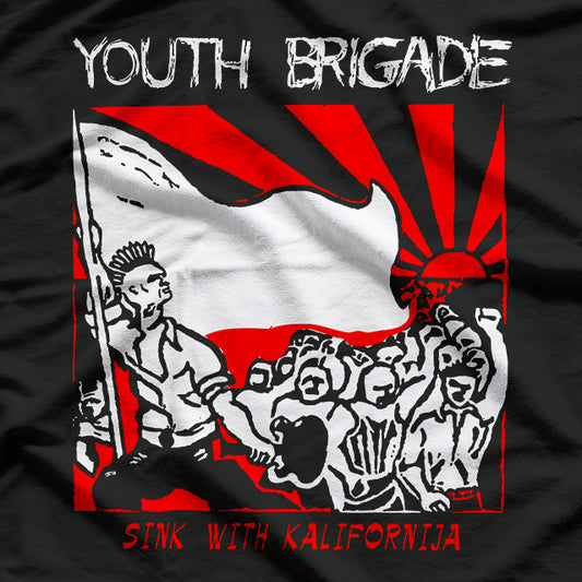Sink with Kalifornija – Youth Brigade Retro Graphic RZ T-Shirt