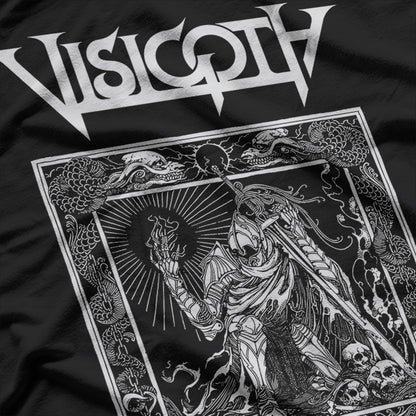 Visigoth Inspired – Bells of Awakening Retro Power Metal Graphic RZ T-Shirt