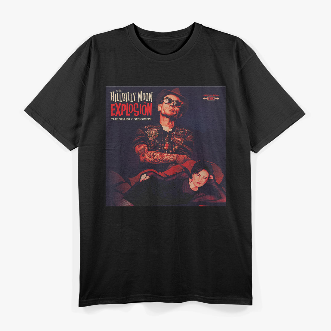 Hillbilly Moon Explosion – Sparky Sessions Album RZ T-Shirt