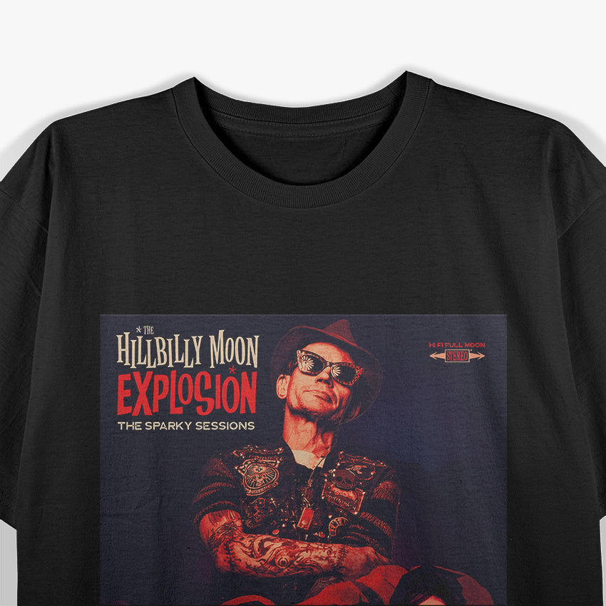 Hillbilly Moon Explosion – Sparky Sessions Album RZ T-Shirt