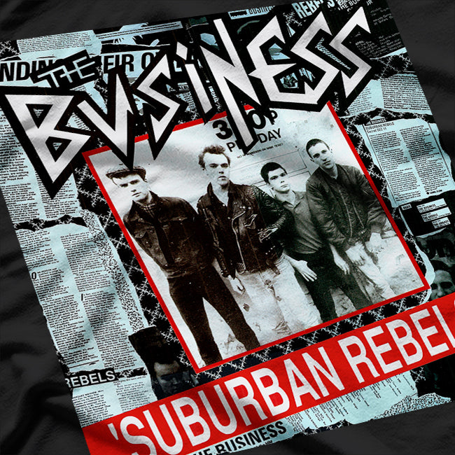 The Business – Suburban Rebels Punk Rock Album RZ T-Shirt