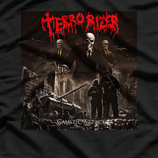 Caustic Attack – Terrorizer Inspired Death Metal Band RZ T-Shirt