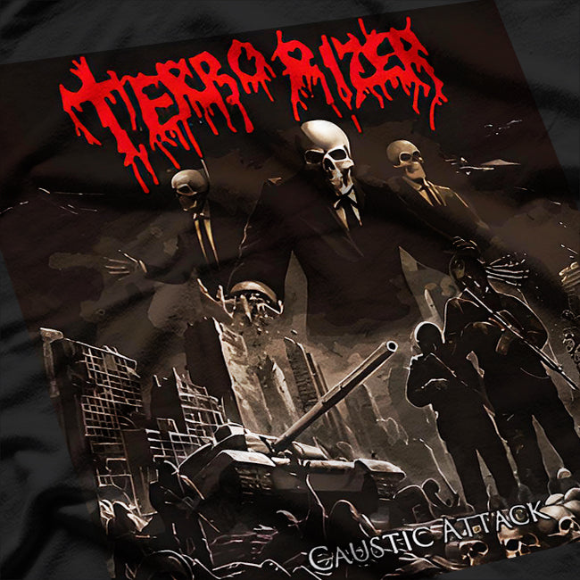 Caustic Attack – Terrorizer Inspired Death Metal Band RZ T-Shirt